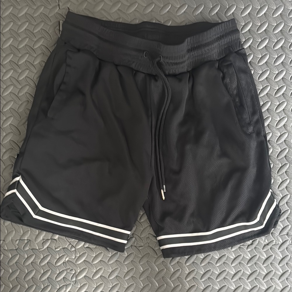 Black Athletic Men's Shorts